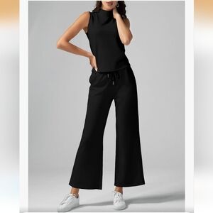 Mock Neck Summer Pant Set